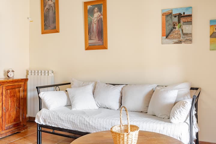 Salón con sofá cama